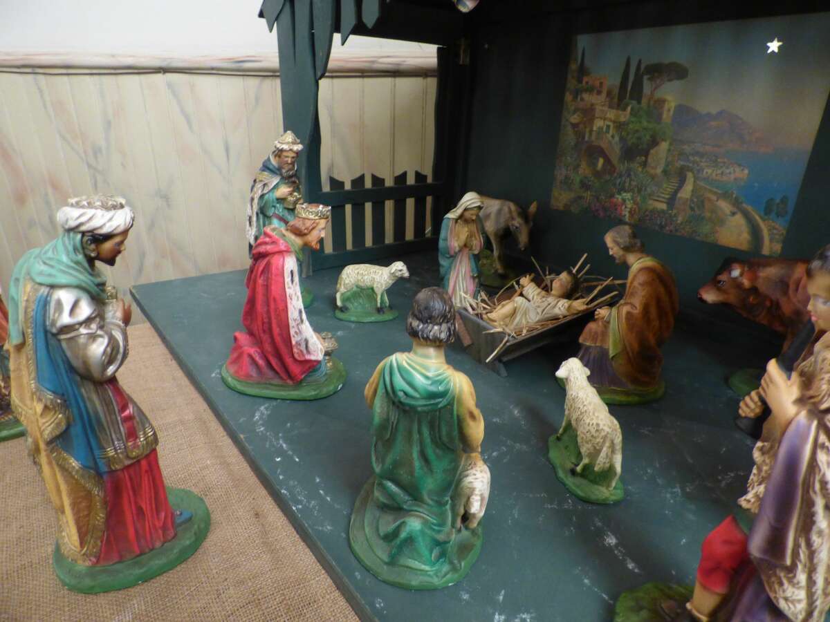 A vintage nativity scene at St. Paul's Evangelical Lutheran Church. 