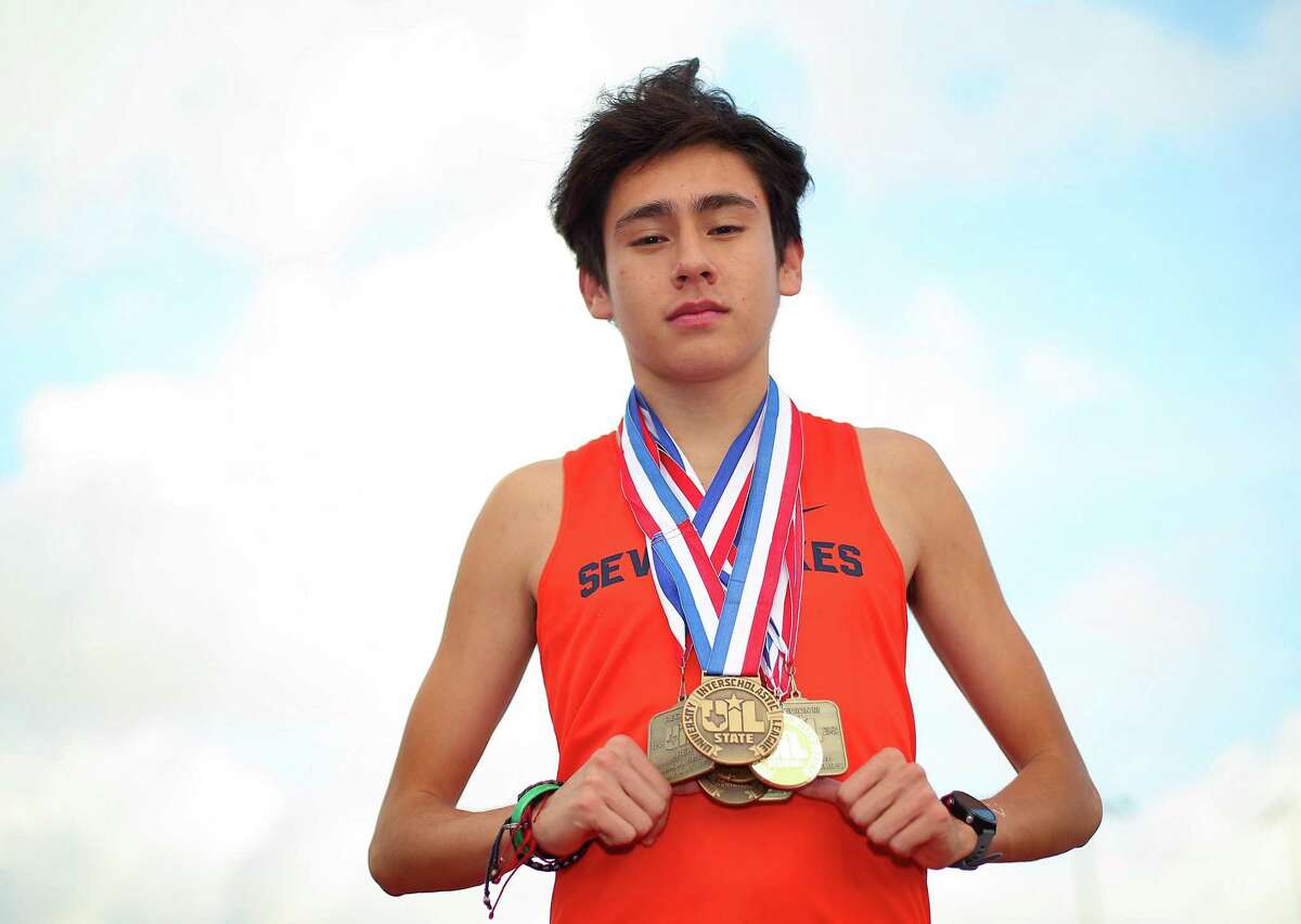 Seven Lakes senior Ruben Rojas is the Houston Chronicle’s All-Greater Houston boys cross country runner of the year, photographed in Katy on Thursday, Dec. 9, 2021.