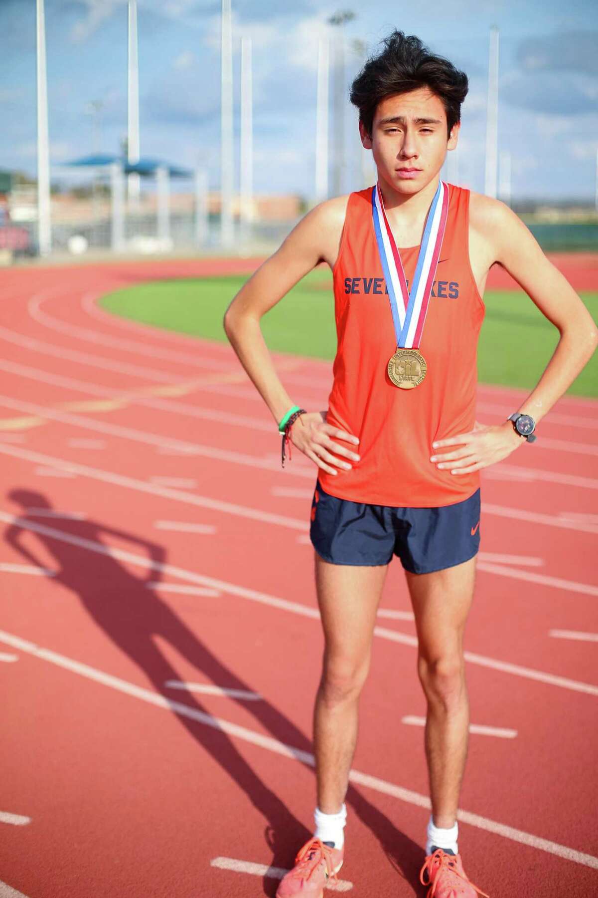 Seven Lakes senior Ruben Rojas is the Houston Chronicle’s All-Greater Houston boys cross country runner of the year, photographed in Katy on Thursday, Dec. 9, 2021.