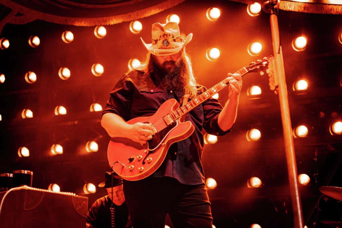 The Cynthia Woods Mitchell Pavilion recently ranked fourth in the top 100 amphitheaters in the world based on the number of tickets sold in 2021, according to Pollstar magazine, the concert industry’s leading trade publication. Pictured here is Chris Stapleton on stage at the Pavilion.