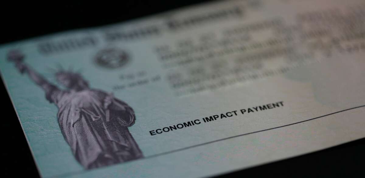 An economic impact payment also referred to as a stimulus check issued by the United States Treasury. 