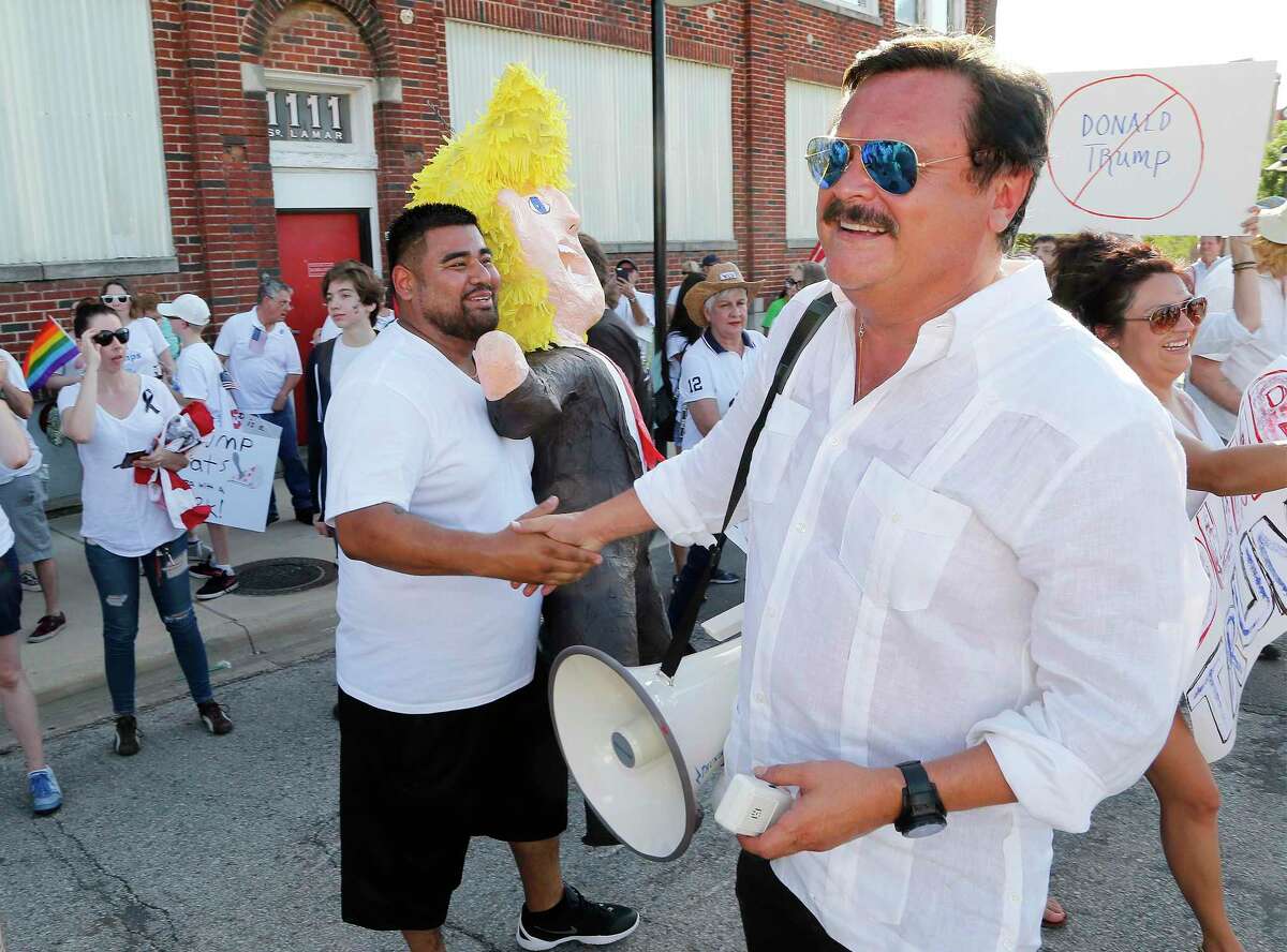 File: Domingo Garcia, national president of the League of United Latin American Citizens, at a rally in Dallas, Texas, on June 16, 2016.