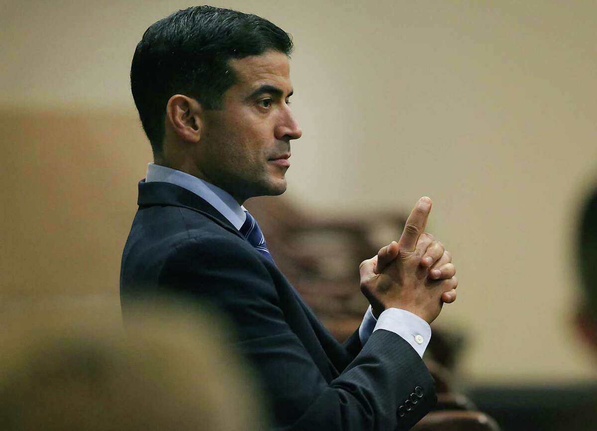 Nico LaHood, seen in 2018 as Bexar County district attorney, won’t seek a Texas House seat next year but is keeping his options open for a future run.