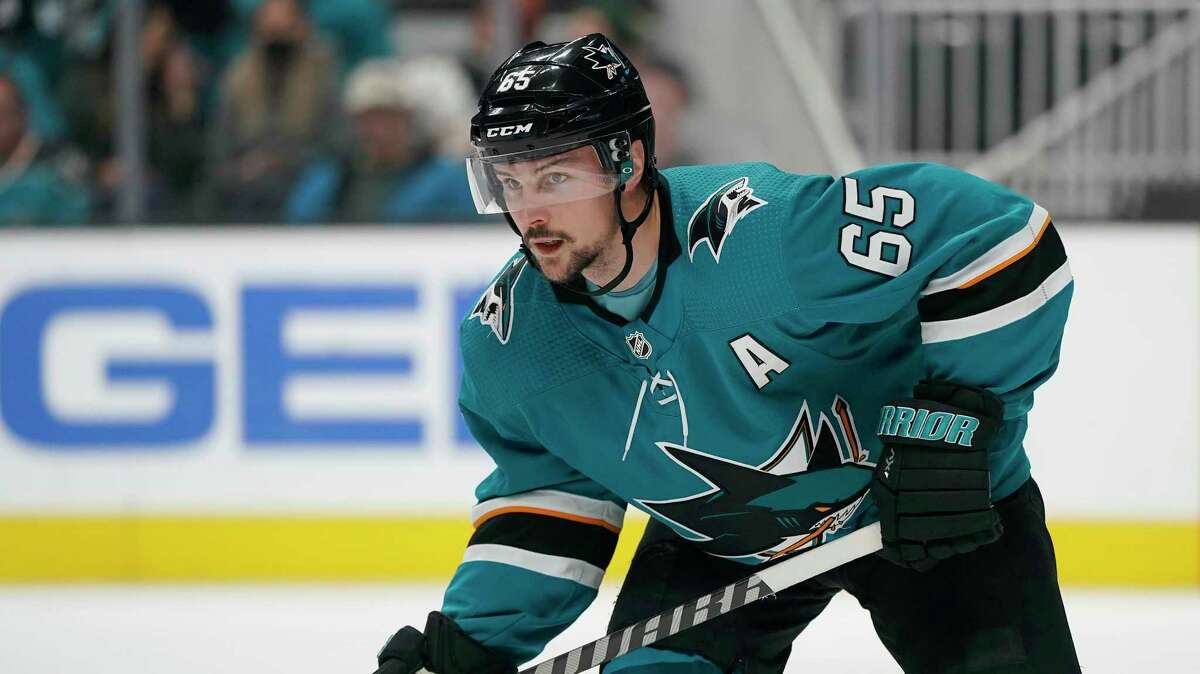 San Jose Sharks defenseman Erik Karlsson (65), of Sweden, and