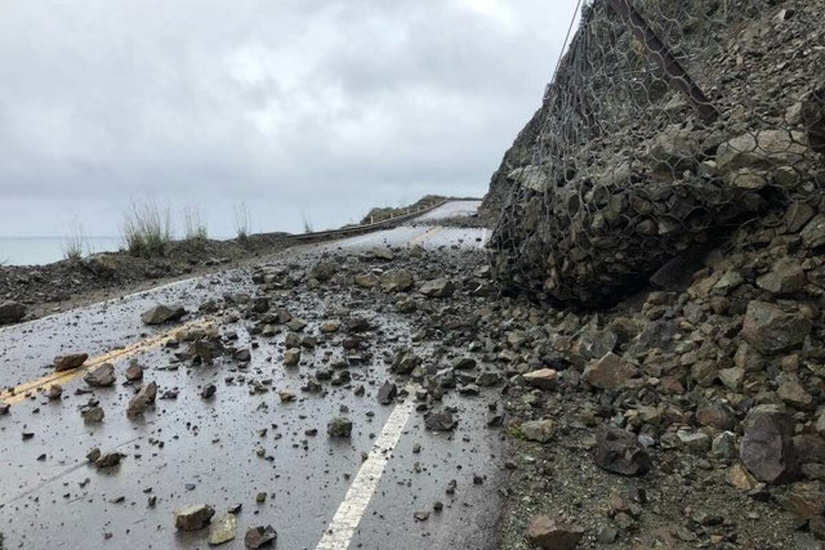 A section of Highway 1 in Big Sur was closed on Dec. 14 because of a rockslide. It's unknown when the road will reopen.