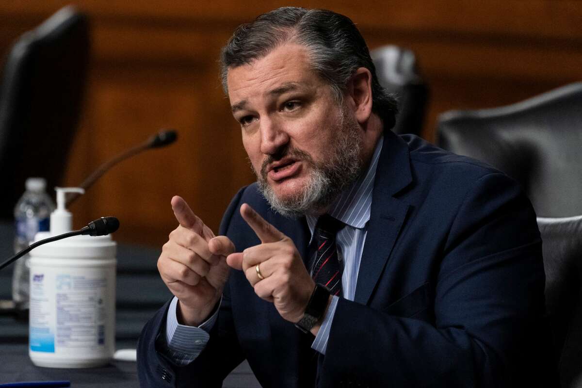 Senator Ted Cruz (R-TX), a member of the Senate Foreign Relations Committee, speaks during a hearing to examine US-Russia policy at the US Capitol in Washington, DC on December 7, 2021.