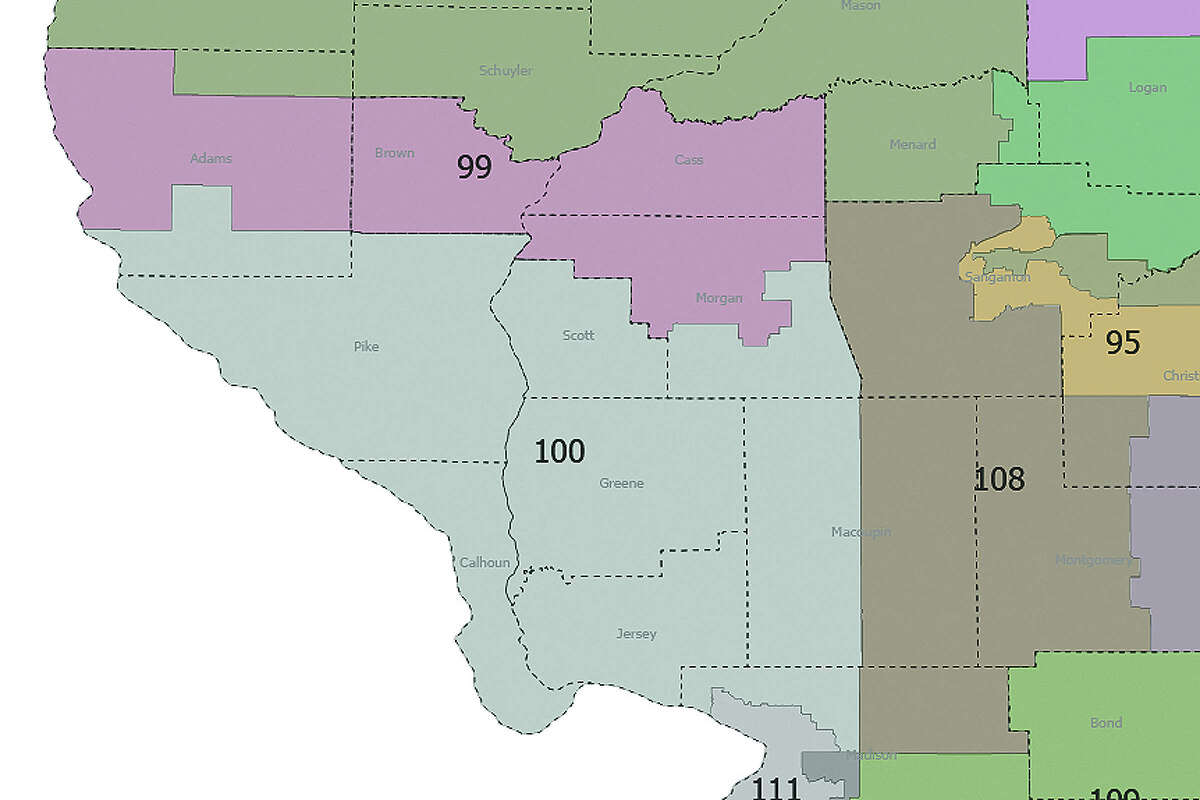 Redrawn state legislative boundaries will split Morgan County, moving Jacksonville and South Jacksonville into the 99th District instead of the current 100th District.