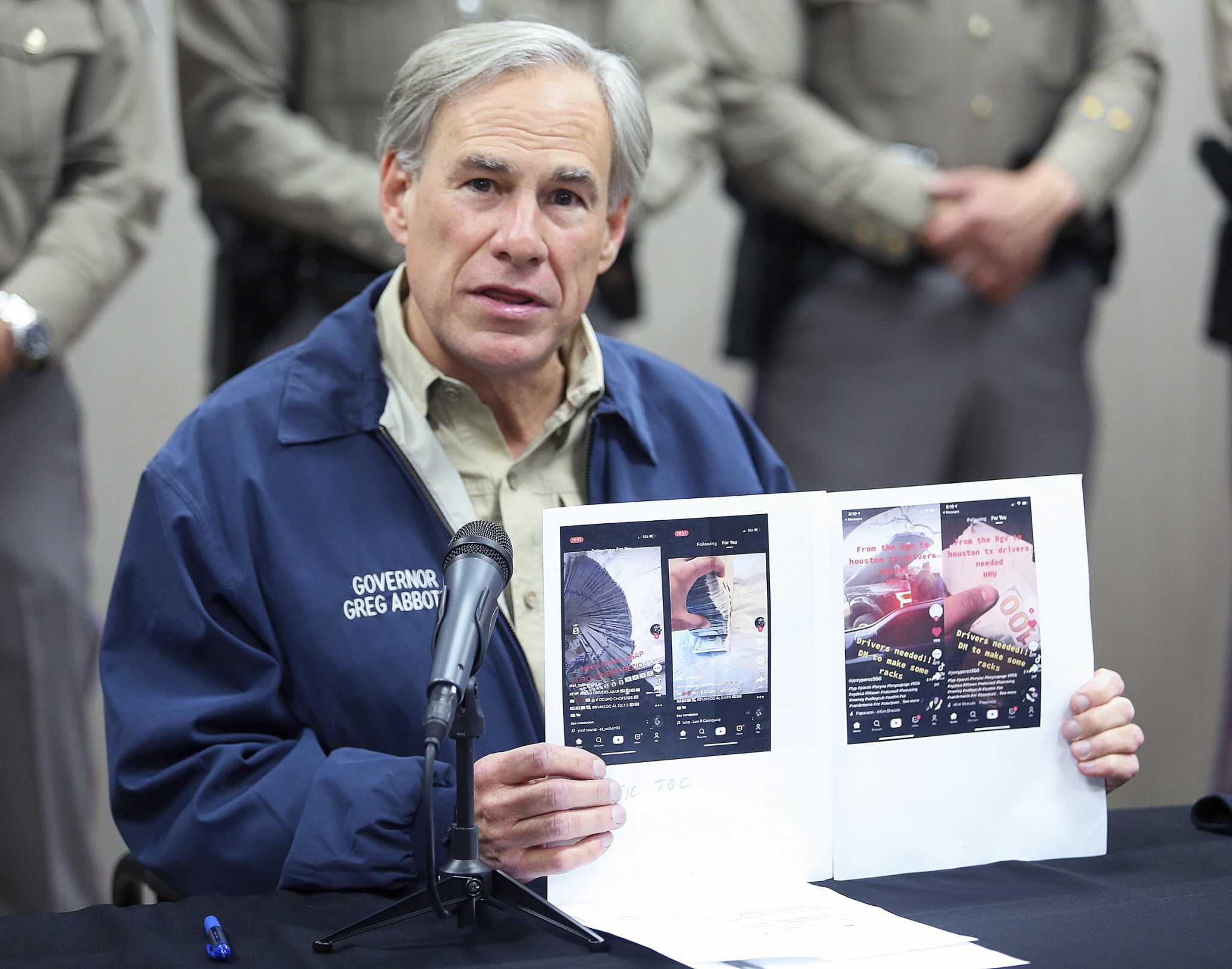 Greg Abbott - Thanks to these Texas Rangers and Dept. of Public