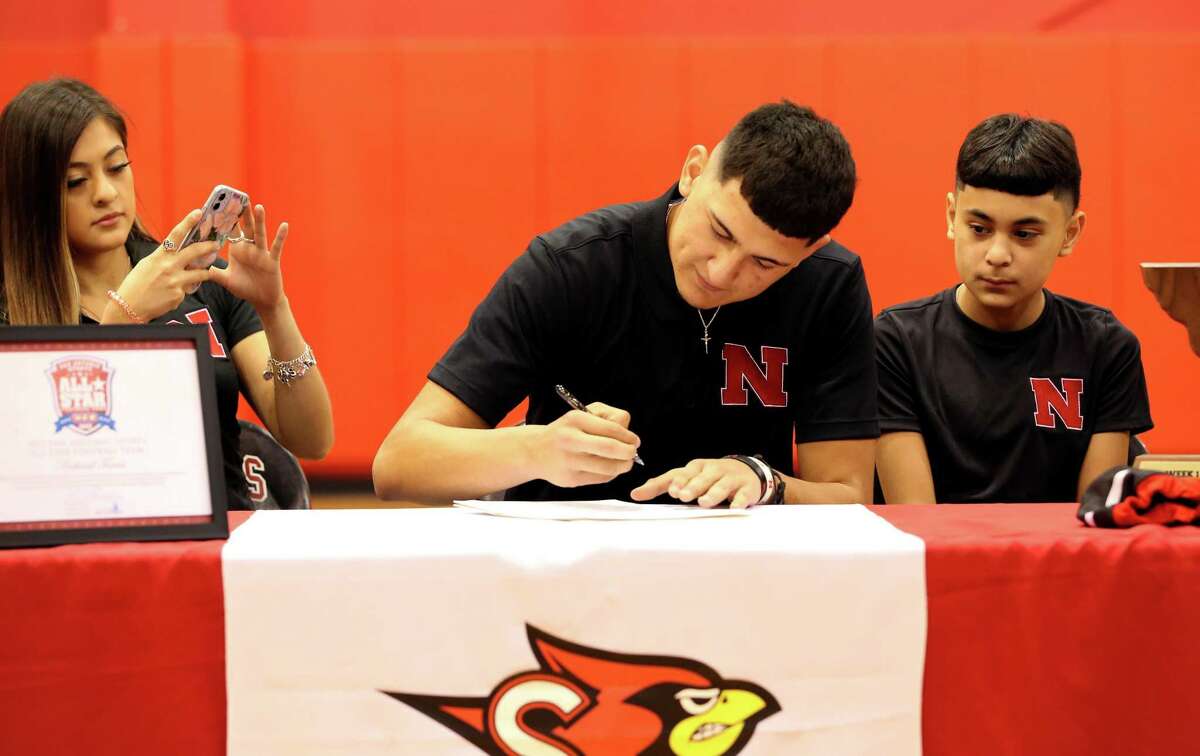 Southside QB Richard Torres was joined by family and friends Wednesday as he signed with Nebraska. He committed to the Huskers in June, choosing them over seven other FBS offers.