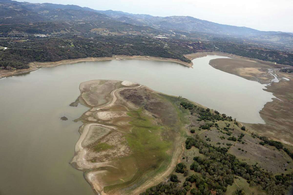 Lake Mendocino in Ukiah, shown on Nov. 8, was holding slightly more water as of Wednesday after a new round of atmospheric river storms across California, according to state data.