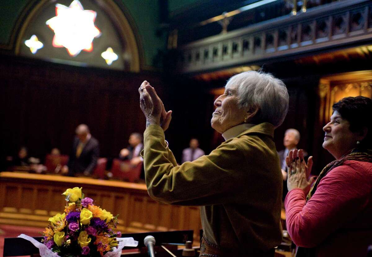 State Sen. Edith Prague, a Columbia Democrat, is show at the opening day of the Senate in February, 2012. She had died at age 96.