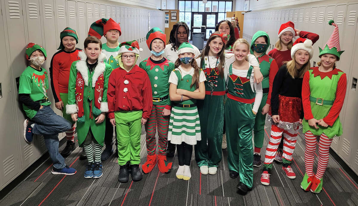 On Wednesday, Dec. 15, Reed City Middle School students showed their Christmas spirit. Fifth graders dressed like reindeer, sixth graders like elves, seventh graders like candy canes, and eigth graders like Santa Claus. 