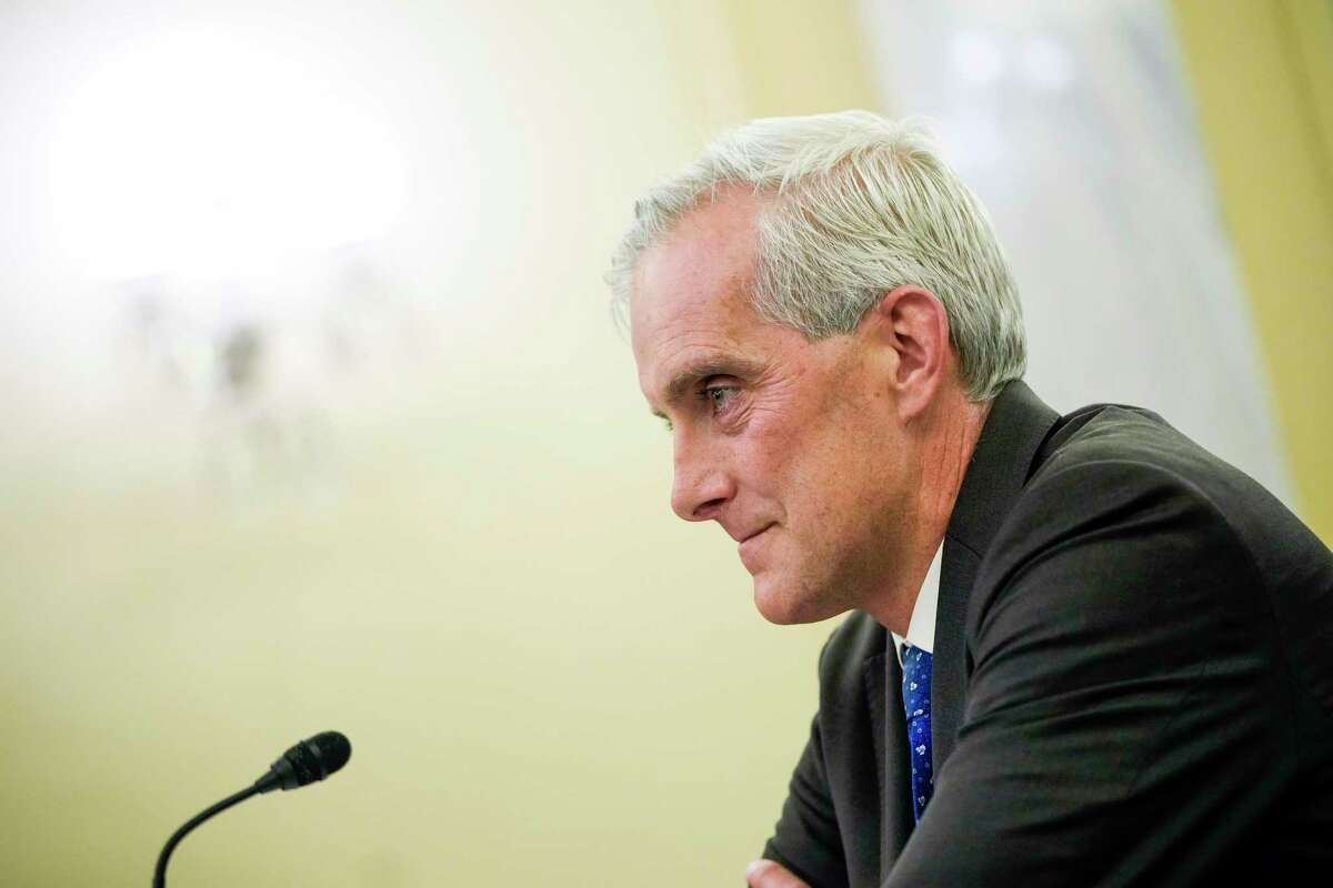 Secretary of Veterans Affairs Denis McDonough testifies to a Senate committee Dec. 1, days after President Joe Biden signed four bipartisan bills that address areas of health, education and equality for veterans and military families.