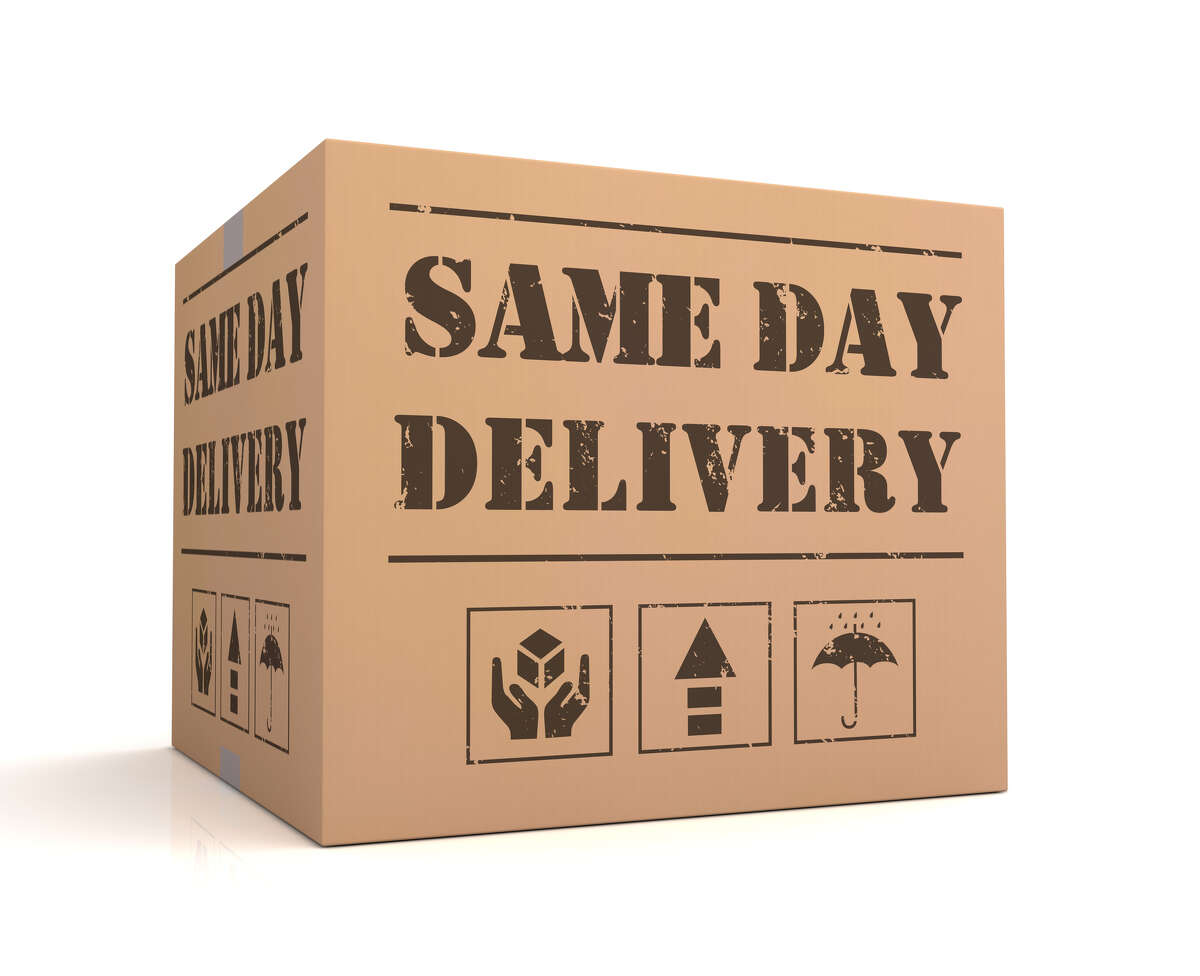 There are a number of retailers who will drop your purchases on your doorstep the same day you order.