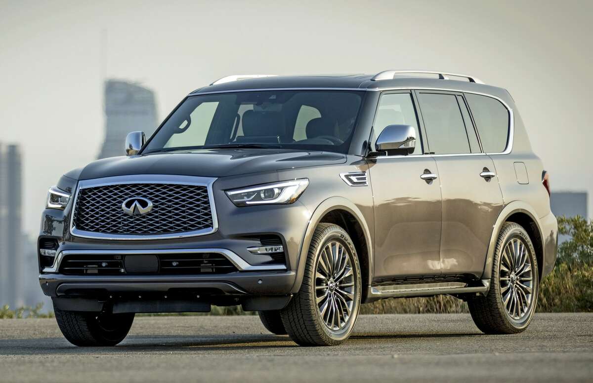 This is the 2022 Infiniti QX80 SEnsory four-wheel-drive model, a new trim level added last year.