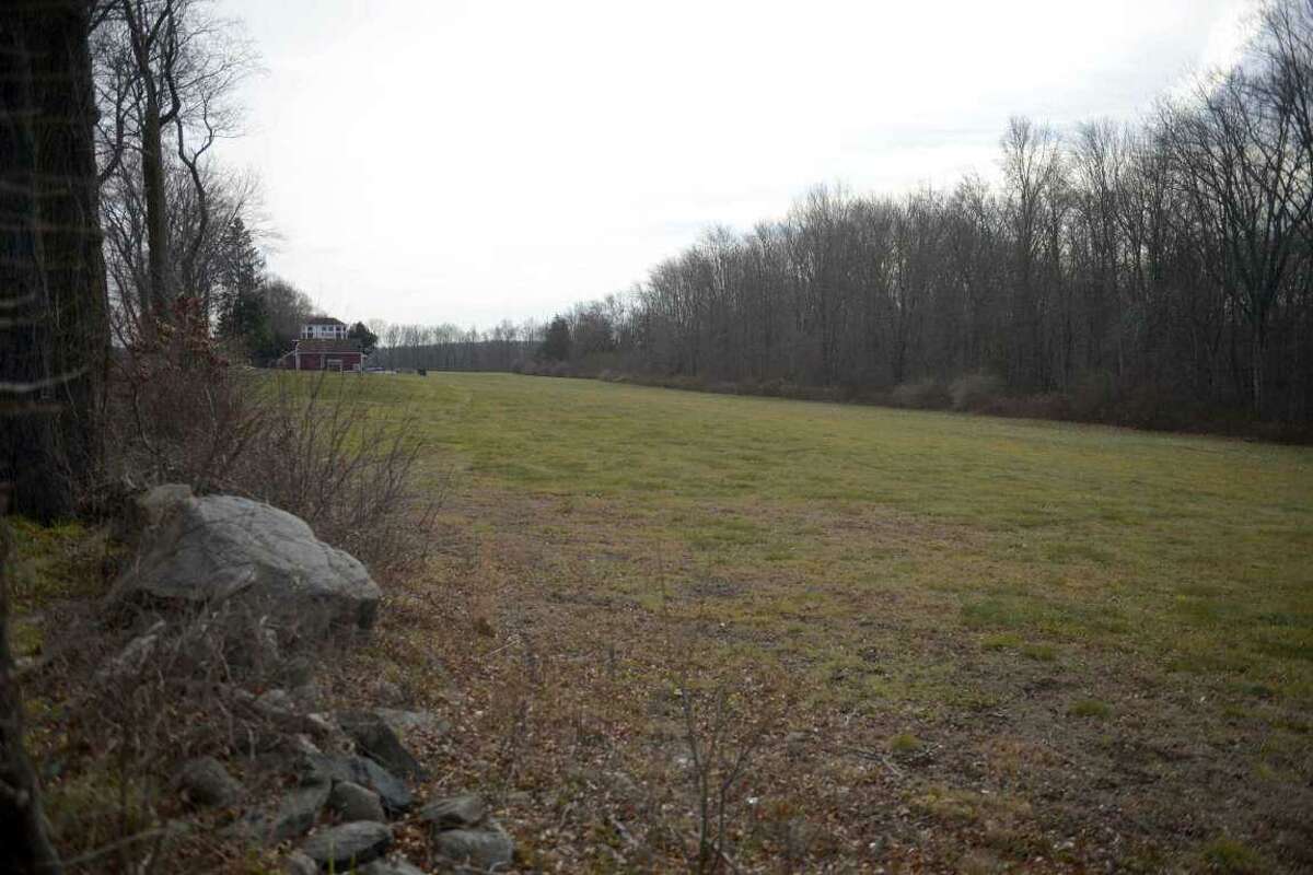 The property at 18 Platts Hill Road, in Newtown, Conn, is the only active FAA-approved private landing strip in Fairfield County. The grass landing strip dates to 1946 and the former owner Robert Edison Fulton Jr. and runs along Orchard Hill Road. Wednesday, December 15, 2021.