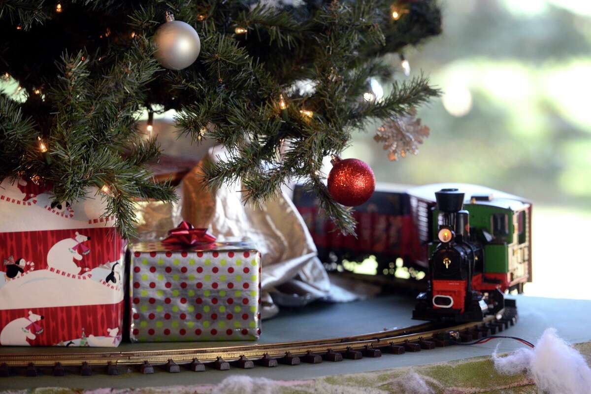 The annual Holiday Express Train show at the Fairfield History Center in Fairfield, Connecticut on December 17, 2021.