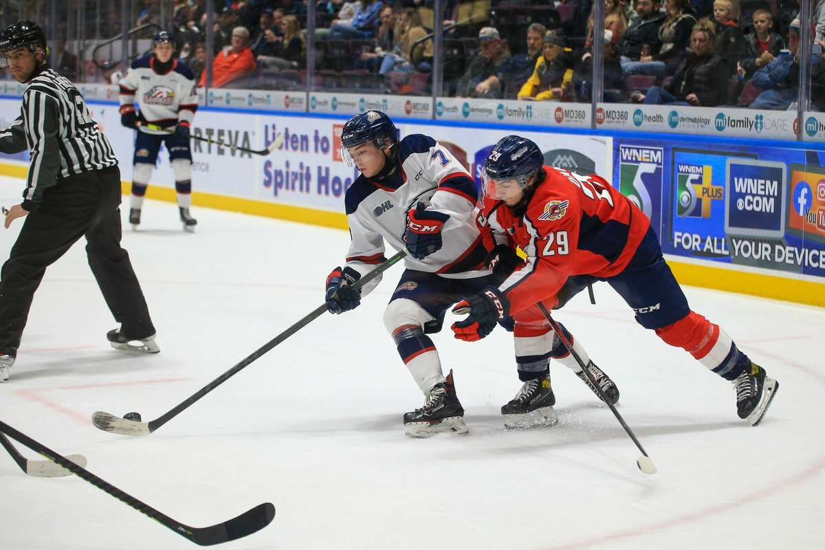 The Saginaw Spirit faced the Windsor Spitfires during their annual Teddy Bear Toss game Friday, Dec. 17. 
