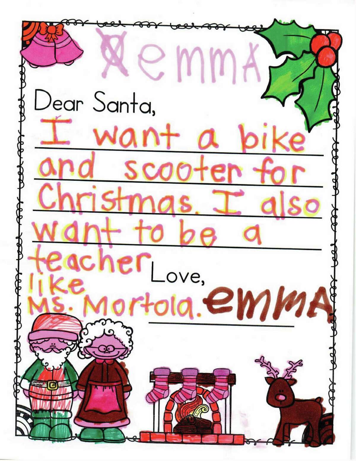 Students from Meadow Wood Elementary sat down and penned letters to Santa. Their joy, innocence, and wisdom is inspiring.