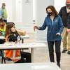 Gov. Kathy Hochul visits the vaccination site at the Crossgates Mall in Guilderland on Saturday, Dec. 18, 2021.