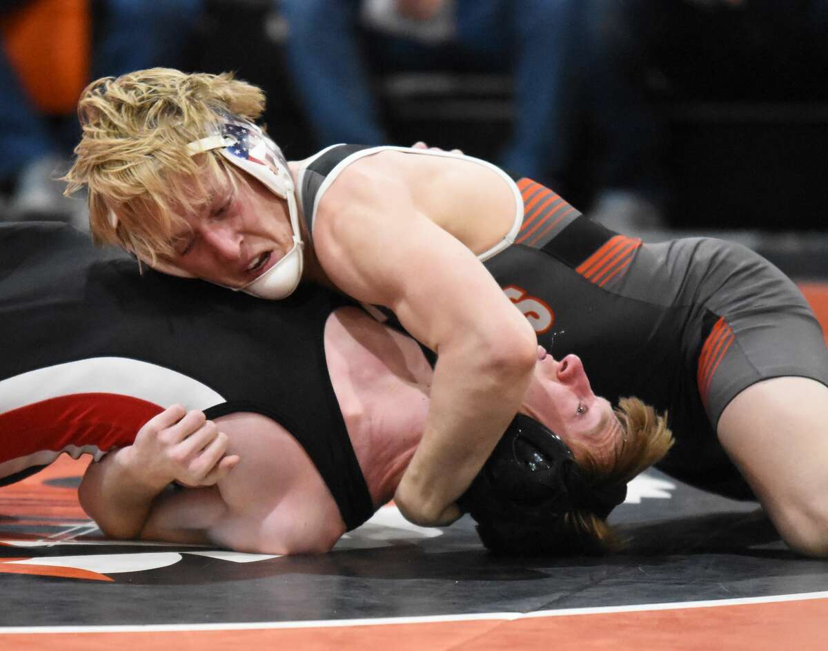 Edwardsville's Dylan Gvillo finished in fourth place of the 138-pound weight class at the Dvorak Invitational on Sunday.