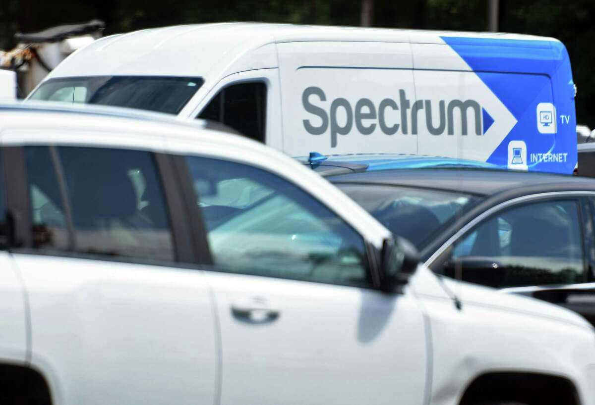 A Spectrum truck in the parking lot of their offices on Highbridge Road Friday July 27, 2018 in Schenectady, NY.