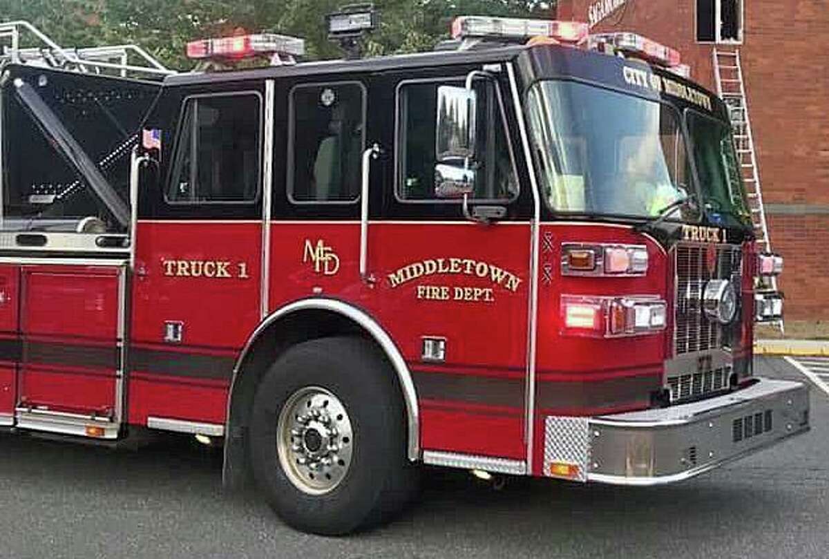 One person was taken to the hospital after a fire in a detached garage at a Middletown, Conn., home on Sunday, Dec. 19, 2021, officials said.
