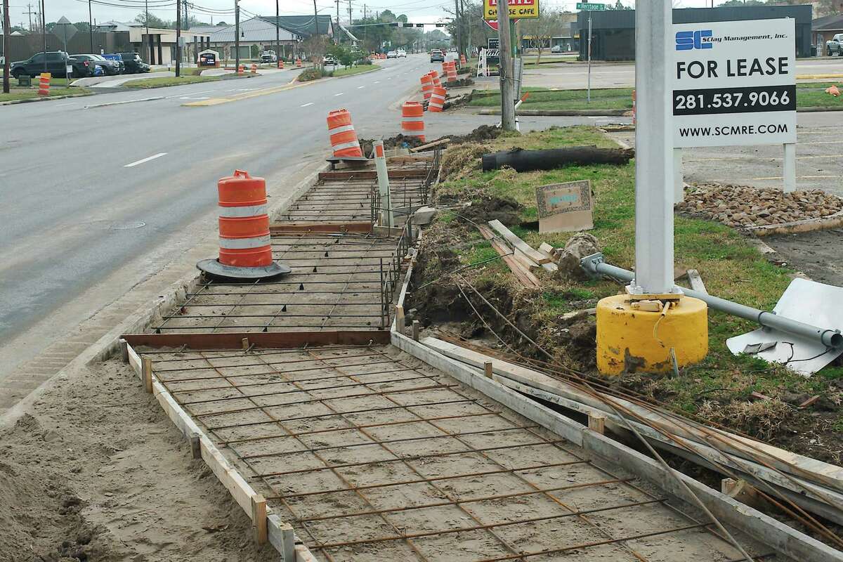 The sidewalk project, which is under the direction of the Texas Department of Transportation, has been underway since summer. If the weather cooperates, the project could be completed in the first quarter of 2022.