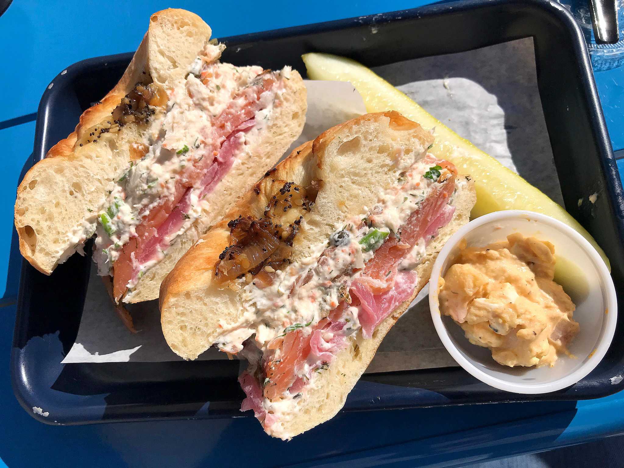 New San Antonio Jewish deli restaurant Bubby's Jewish Soul Food has outstanding lox, whitefish sandwich on bagel or bialy - Vimarsana News