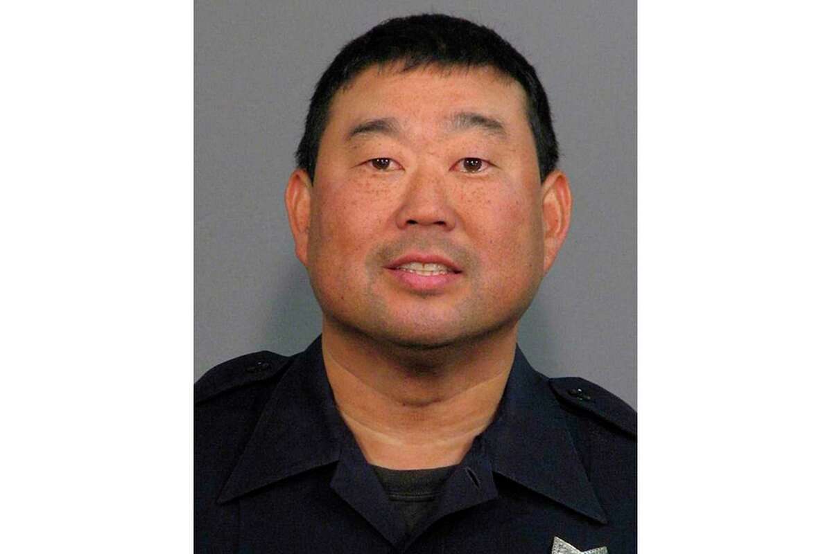 Kevin Nishita pictured in 2011 when he was a San Jose Police Officer. Nishita was fatally shot in the abdomen during an attempted robbery of television camera equipment in Oakland last month when providing security for the news crew.