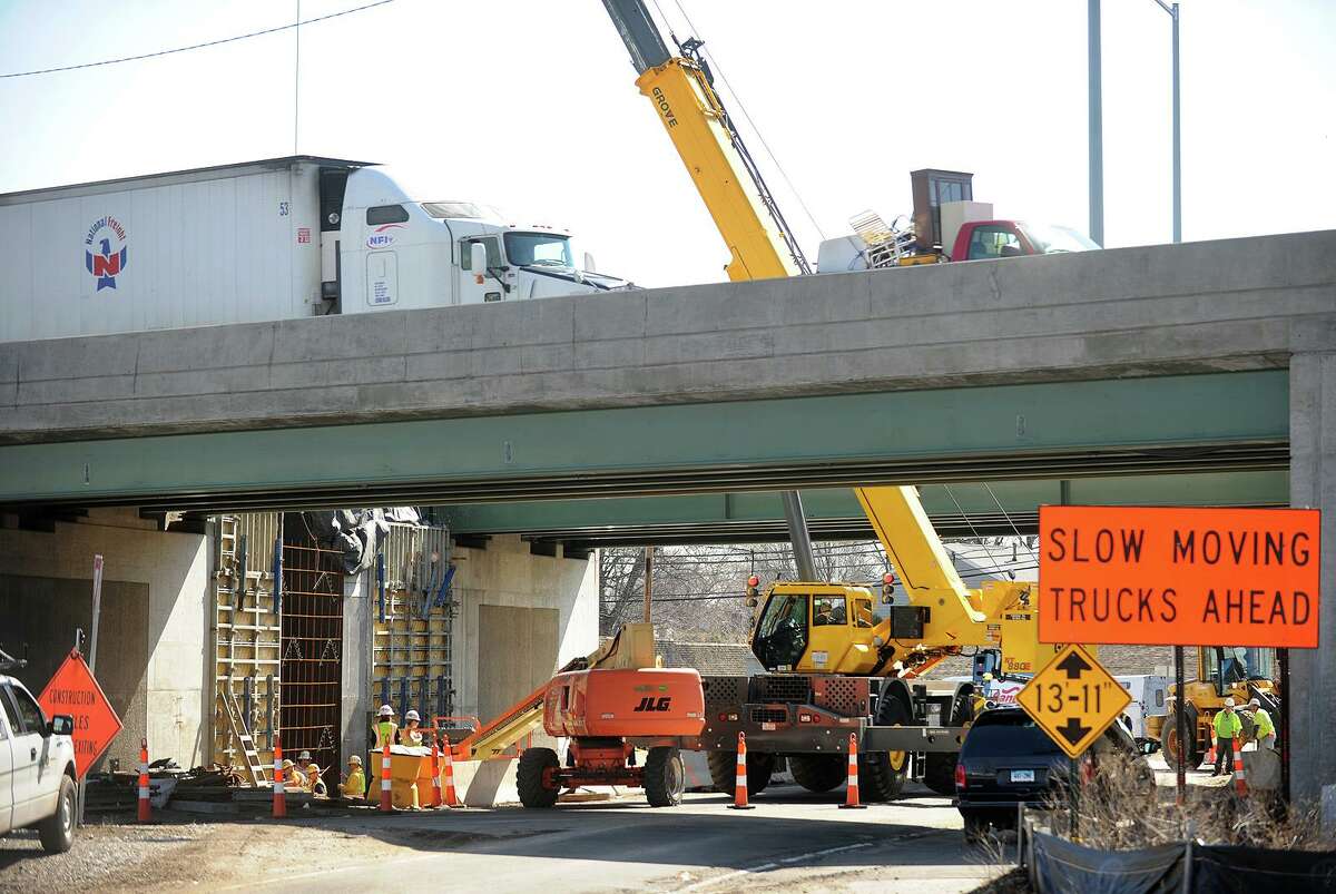 A work zone at I-95 in Stratford.