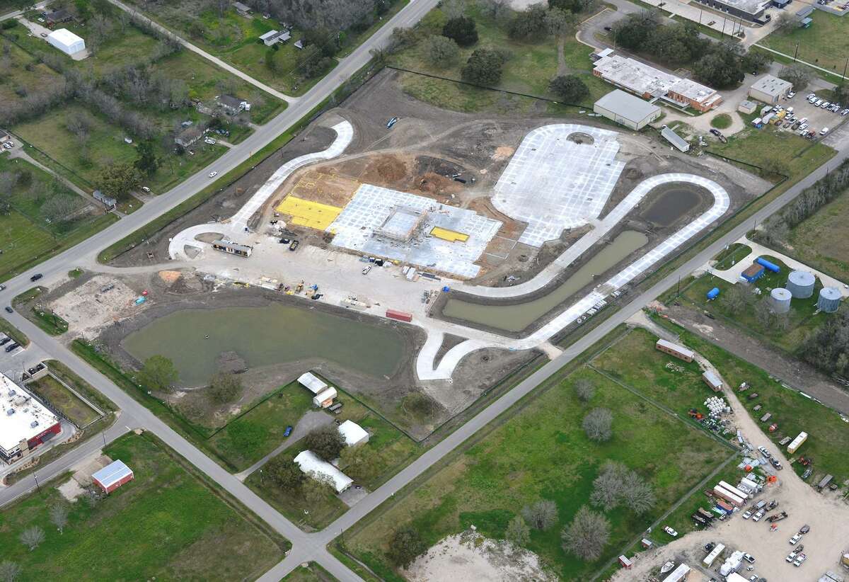 EC. Mason Elementary School as it appeared during construction. The campus at 7220 School Road in Manvel opened in the fall.