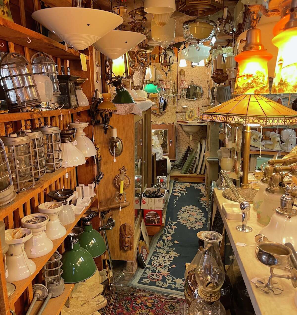 Fade-on-Lights Antiques in Saugerties is a destination for film and television stylists, historic home hobbyists, and everyday shoppers looking for specialty lighting, plumbing, and antique fixtures. The shop also provides lamp rewiring and repair services.