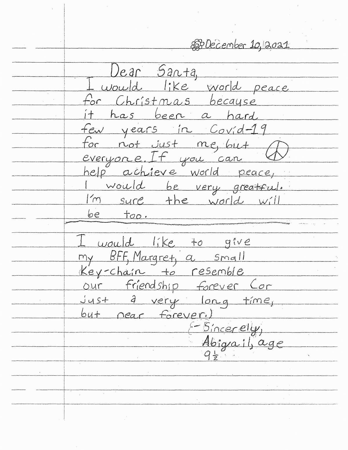 Students from Poe Elementary sat down and wrote letters to Santa. Their joy, innocence, and wisdom is inspiring.
