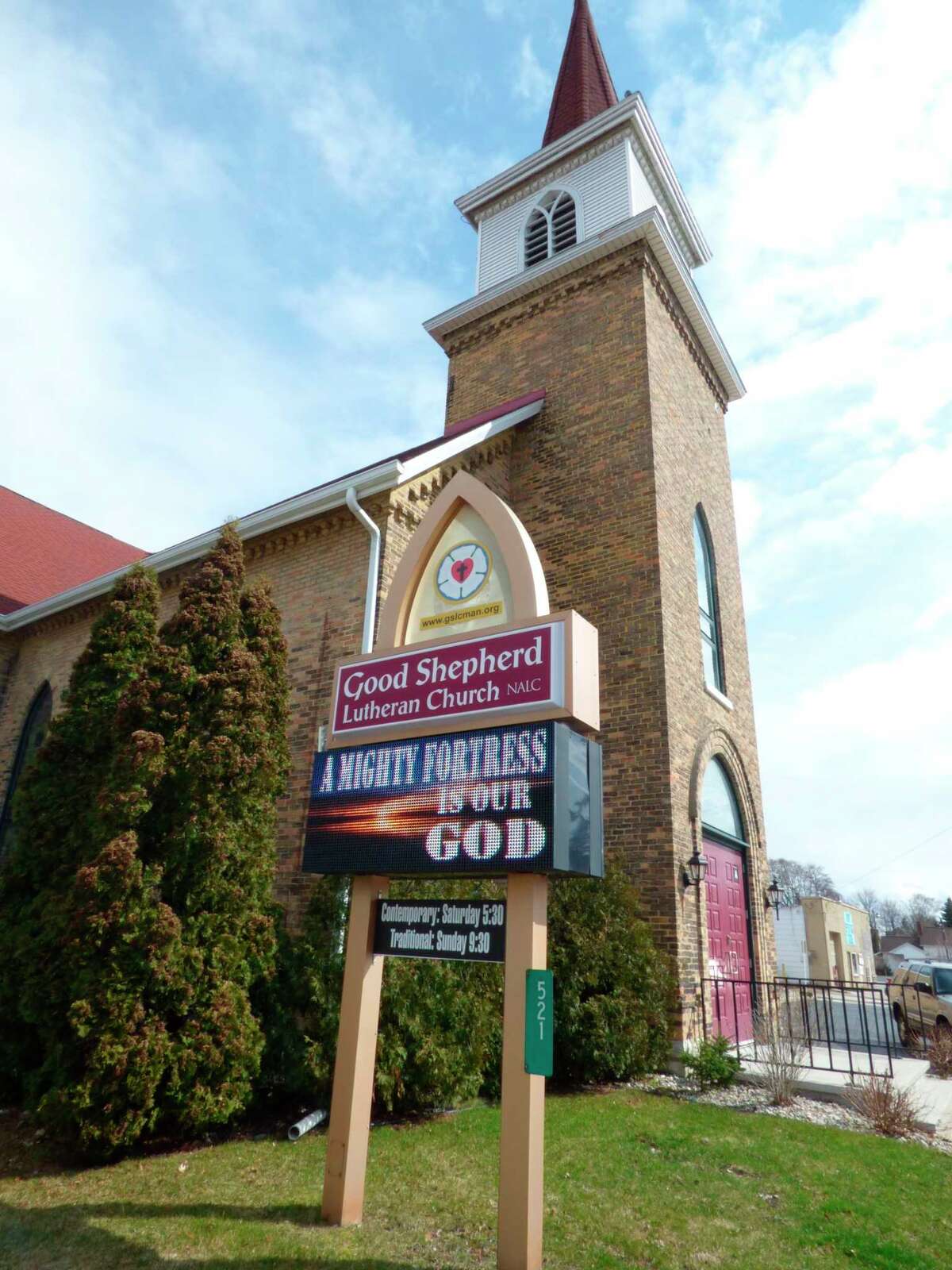 The Good Shepherd Evangelical Lutheran Church of Manistee has made a $100,000 donation to the Armory Youth Project to be spread over five years.