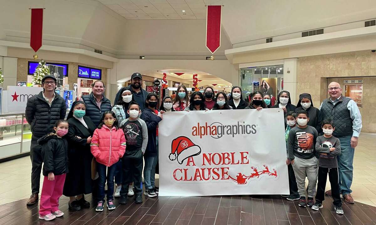 Children from Sacred Heart Children’s Home were given money to spend any way they wished at Mall del Norte as part of AlphaGraphics Laredo’s “A Noble Clause” program.