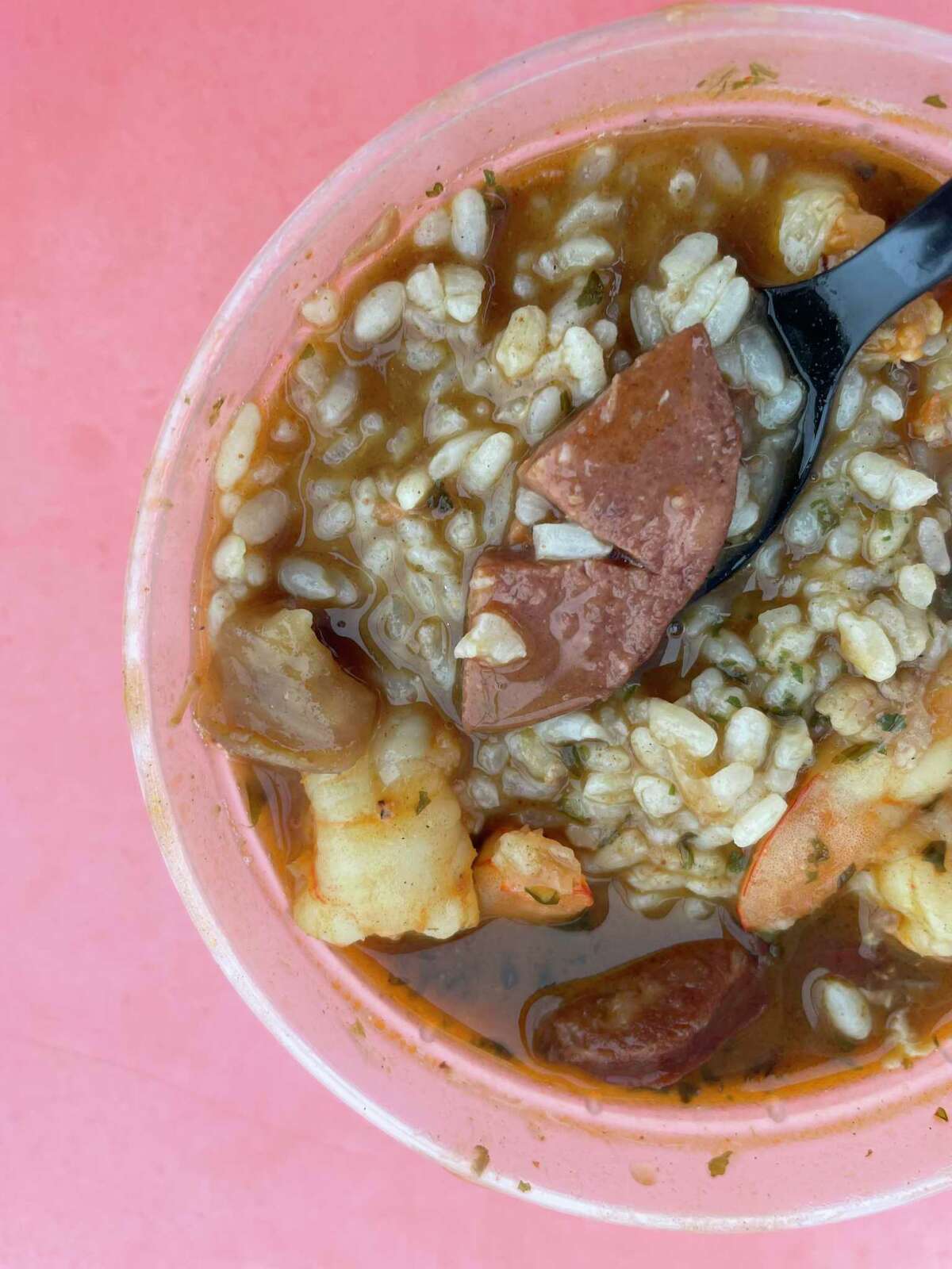 One of San Antonio’s best gumbos at Louisiana food truck Sauce’s