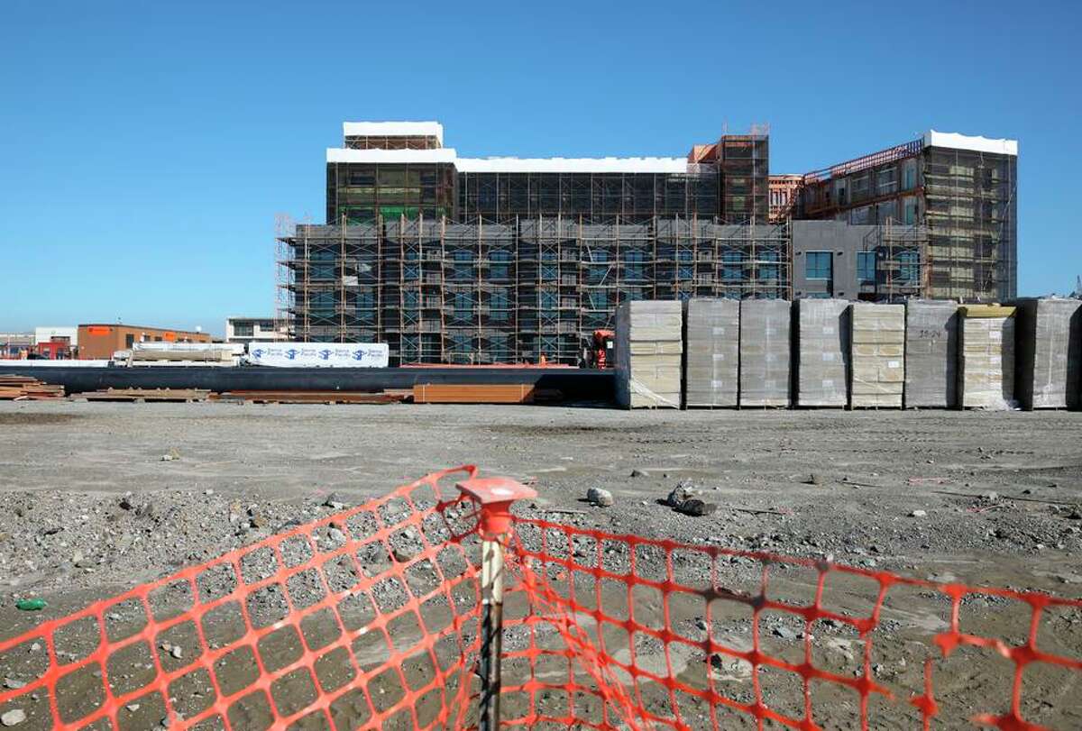 Housing development under construction on Treasure Island in November.