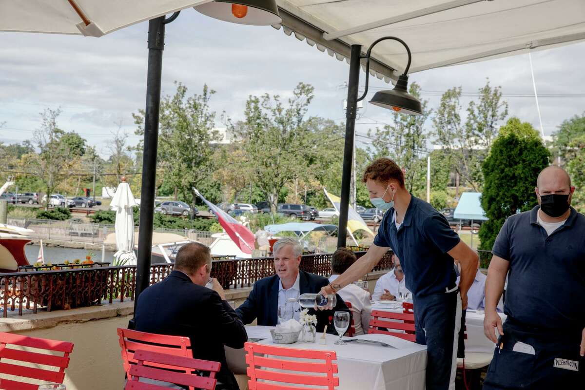 L'escale restaurant at Delamar hotel. Kayla Trainor, senior sales manager, said that the business is busier than before the pandemic as of September, 2021. "People are ready to meet and be together," Trainor said.