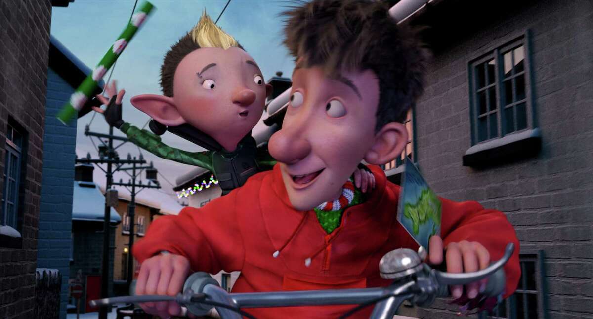 Aardman Animations for Sony Pictures Animation Bryony (voiced by Ashley Jensen) and Arthur (voiced by James McAvoy) in ARTHUR CHRISTMAS, an animated film produced by Aardman Animations for Sony Pictures Animation.