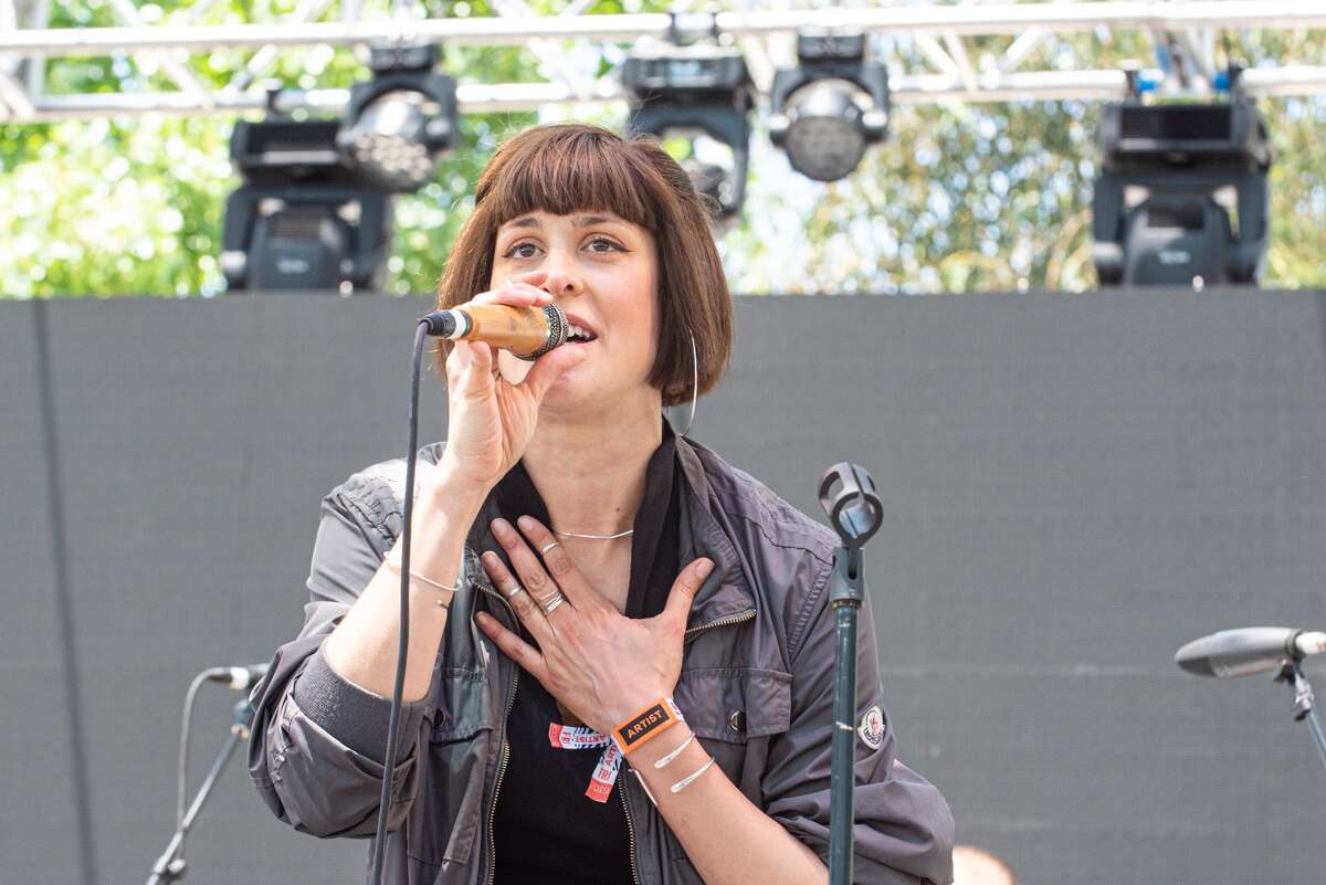 Rapper Dessa performs live during BottleRock at Napa Valley Expo on May 24, 2019, in Napa, Calif.
