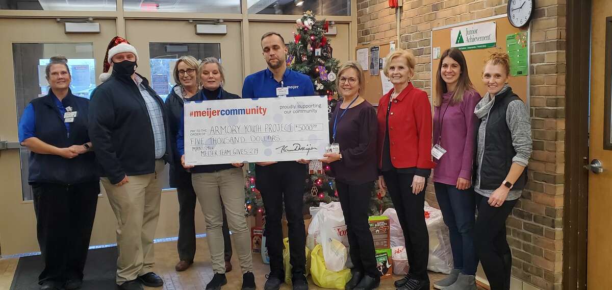 Meijer in Manistee donated $5,000 to Armory Youth Project in Manistee. 