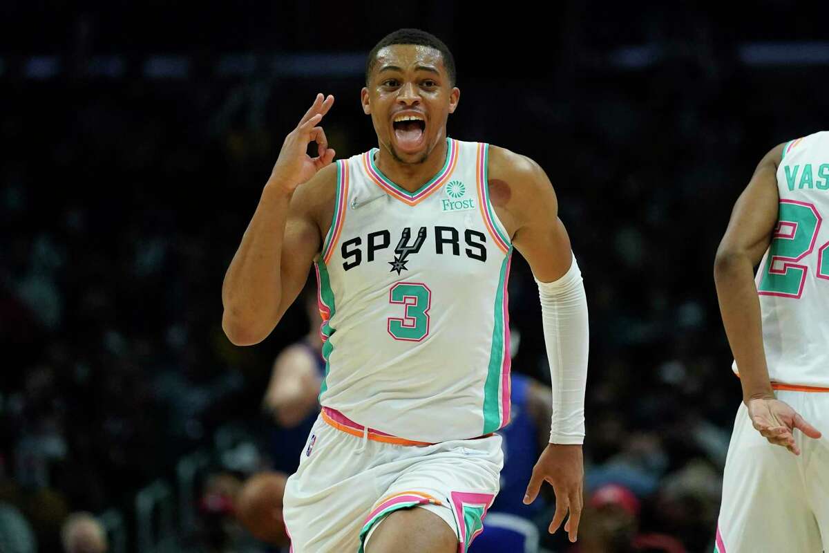 Having opened the season in a 2-for-17 slump, Keldon Johnson has become the NBA’s second-most accurate 3-point shooter.