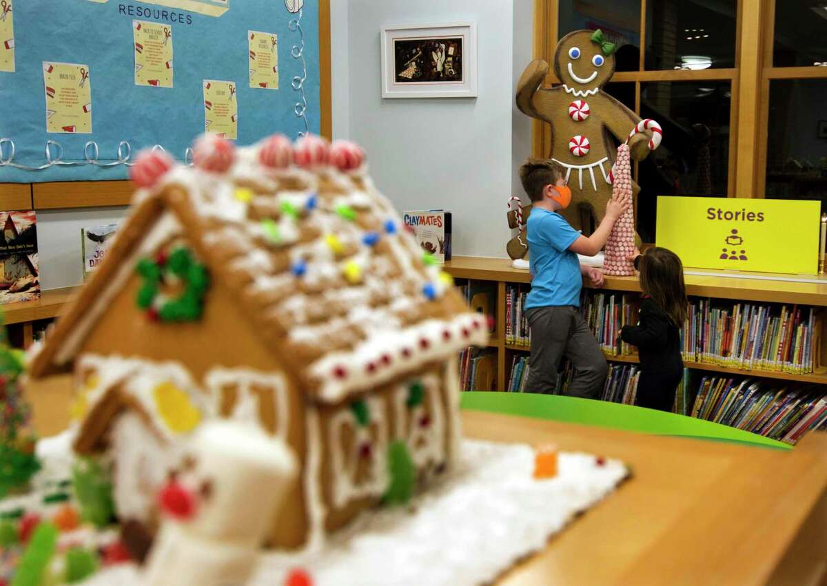 Gingerbread houses are on display at Darien Library for its The Great Darien Gingerbread Competition.