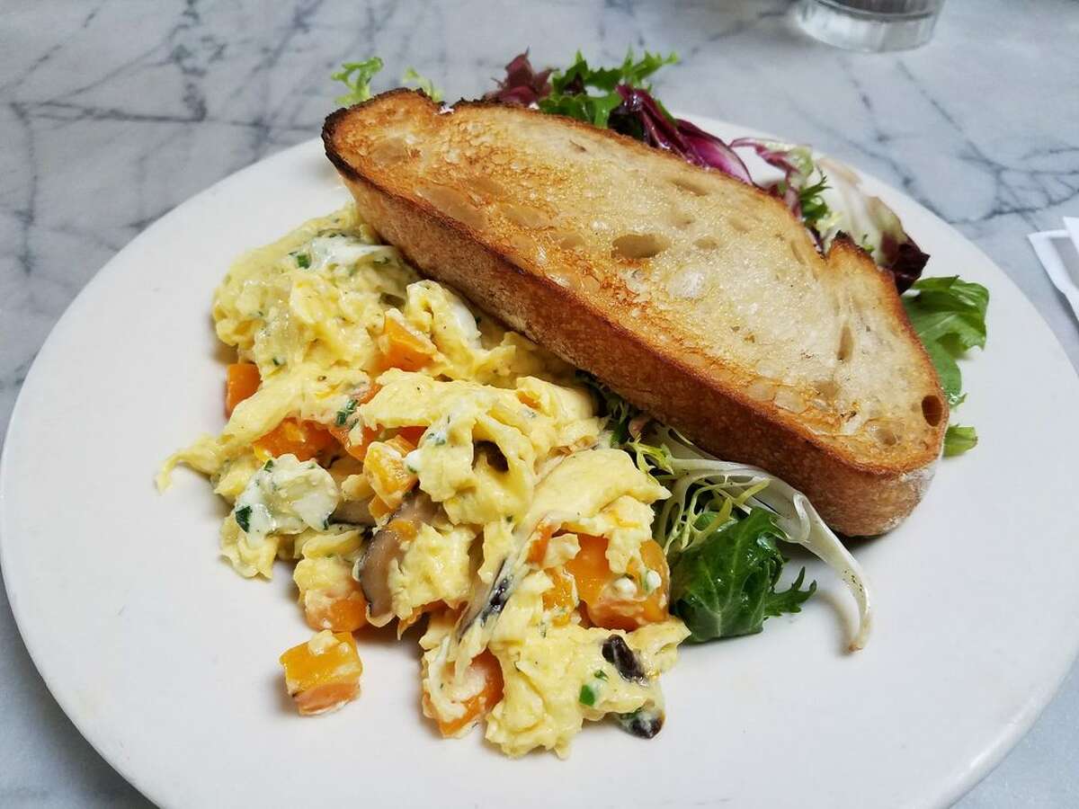 Soft scrambled eggs at Universal Cafe.