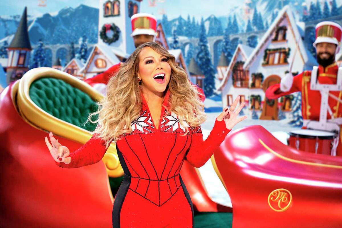 Mariah Carey performs during her holiday special “Mariah Carey’s Magical Christmas Special” on Apple TV+.