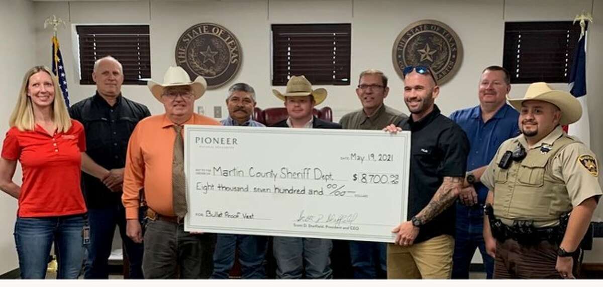 Pioneer's donation to Martin County Sheriff's Department