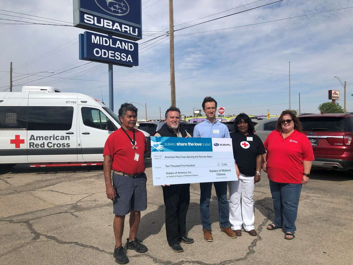 Subaru of Midland Odessa donated $2,500 to the local American Red Cross last year to help area families affected by disaster
