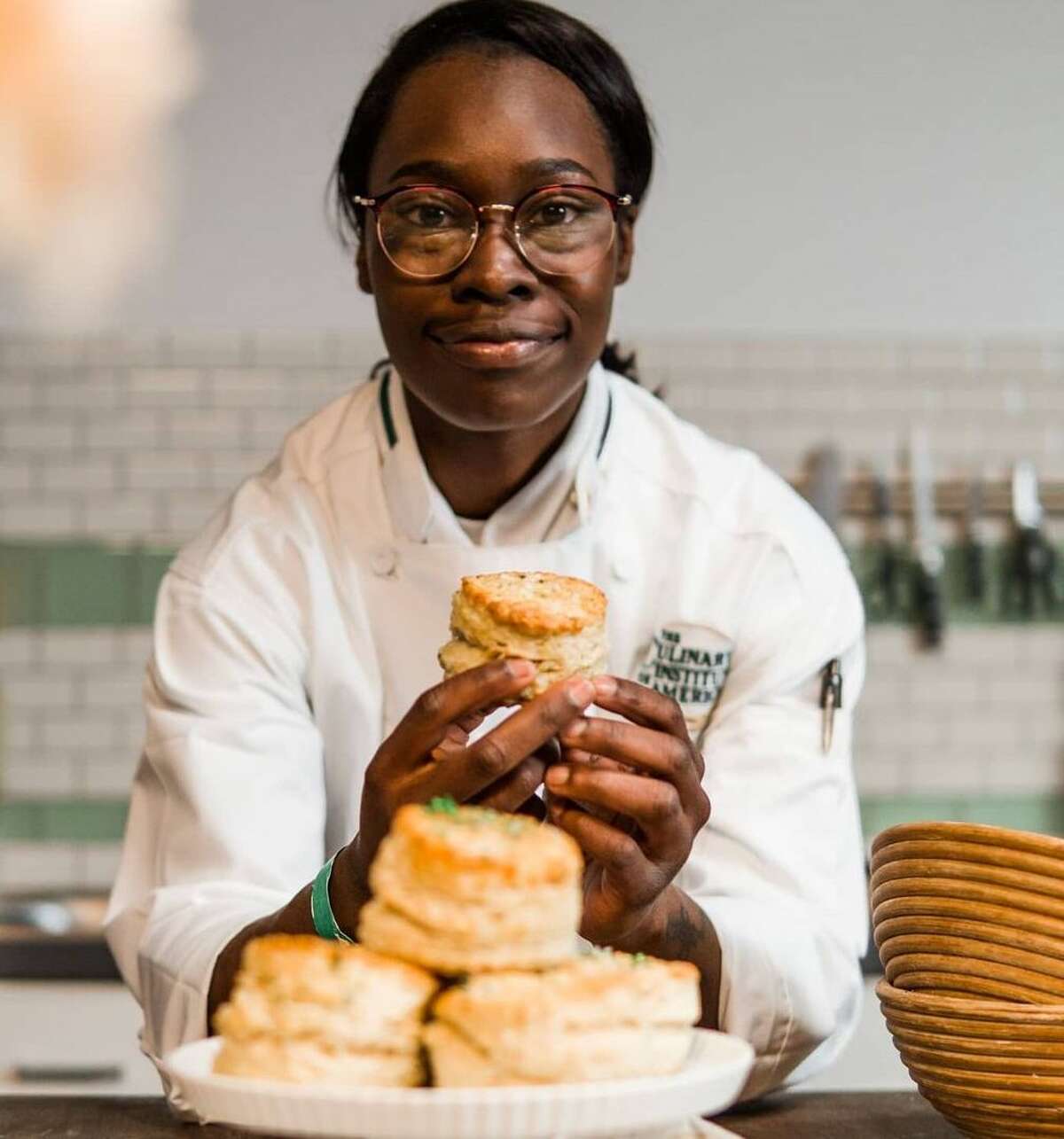 Roshara Sanders, “Chef Ro,” is finishing up her first year as the first female Black chef instructor at the Culinary Institute of America in Hyde Park. “I want to be the Black, female version of chef José Andrés. God sent me here to make real changes.” 