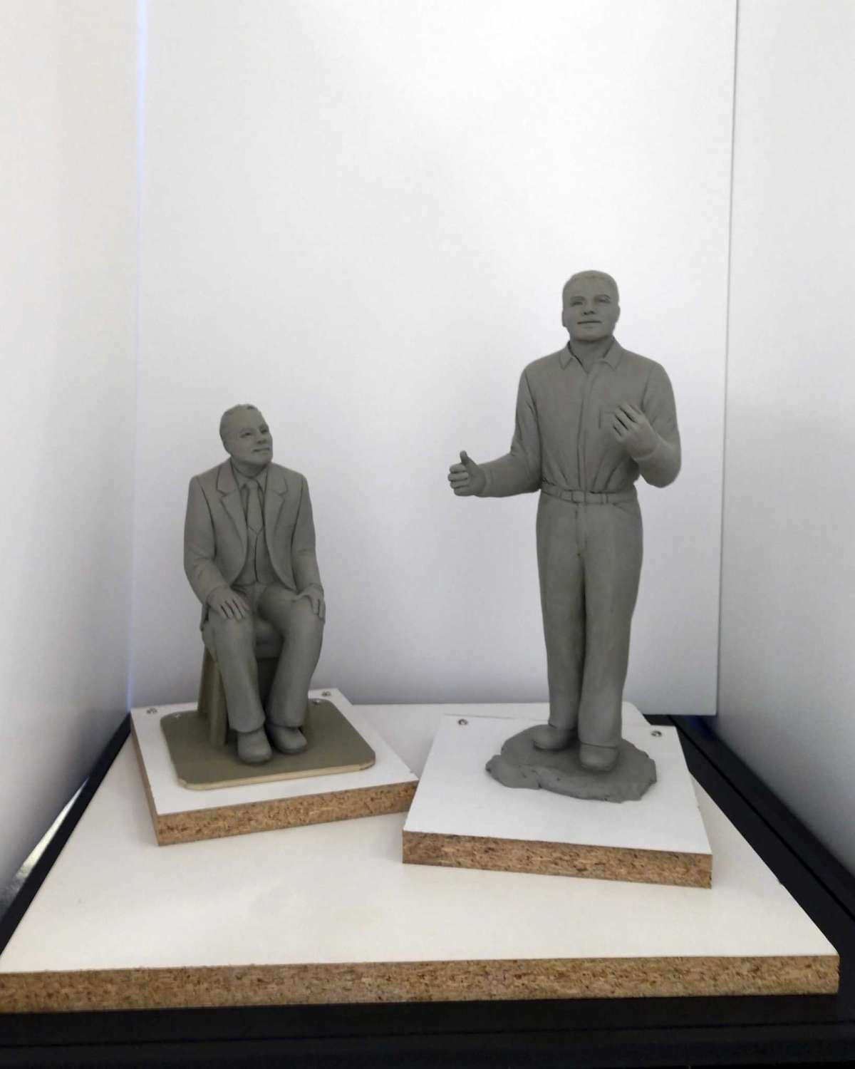 The James Earl Jones/Donald Crouch sculpture.